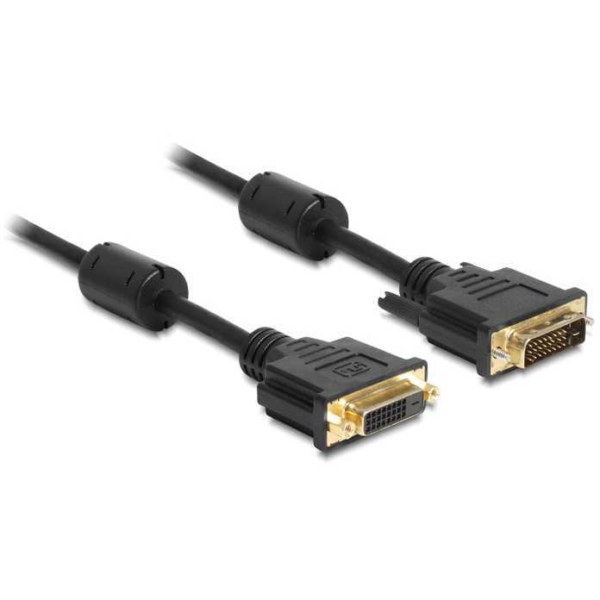 DeLOCK DVI (24+1) (male) > DVI (24+1) (female) verlengkabel