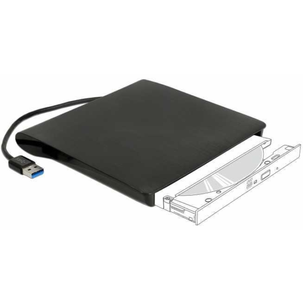 DeLOCK externe behuizing voor 5.25" Ultra Slim SATA-schijven