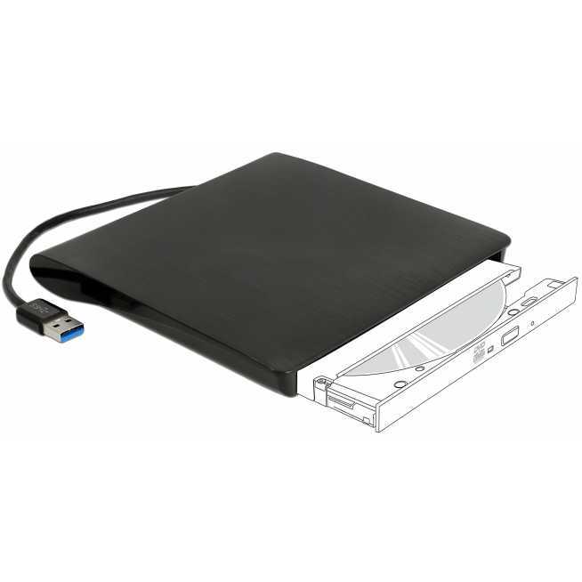 DeLOCK externe behuizing voor 5.25" Ultra Slim SATA-schijven
