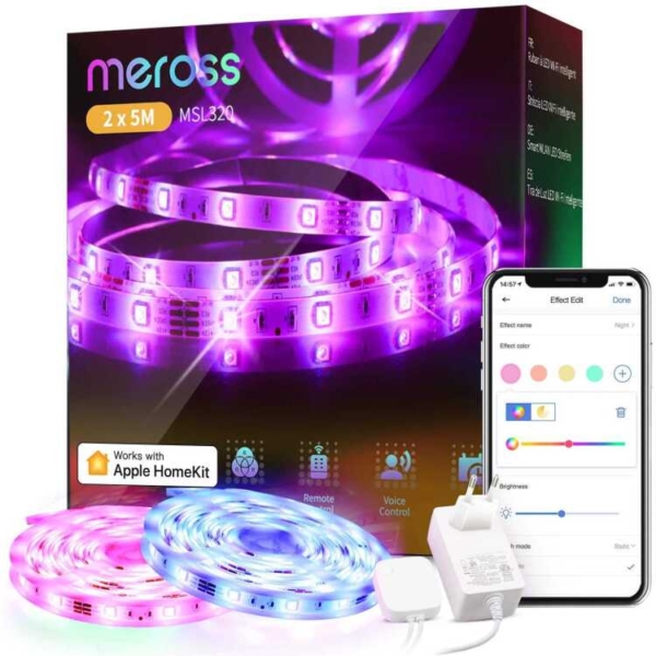 MEROSS MSL320 Smart Wi-Fi Light Strip, 10m ledstrip