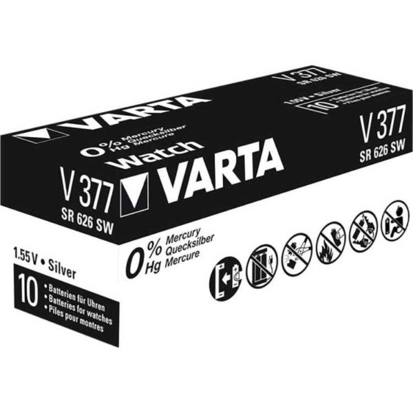 VARTA Zilveroxide Knoopcel 377 (SR66) batterij