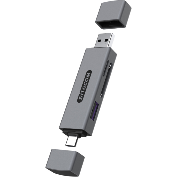 Sitecom USB-A + USB-C Stick kaartlezer met USB