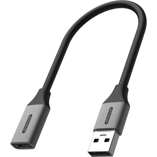 Sitecom USB-A naar USB-C adapter met kabel