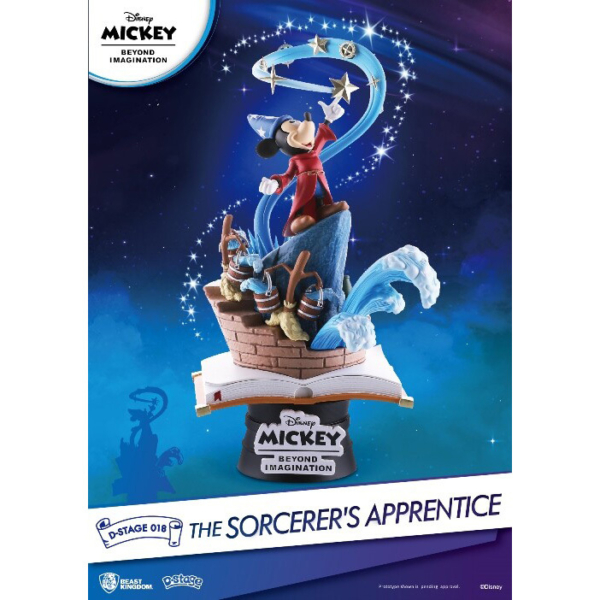 Beast Kingdom Disney: 90th Mickey Anniversary - Sorcerer's Apprentice PVC Diorama decoratie