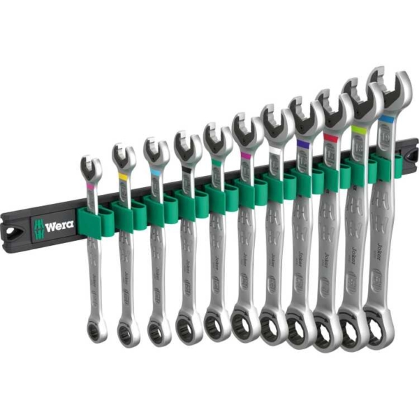 Wera 9630 Magneetstrip 6000 Joker 1 steek-ringratelsleutelset moersleutel