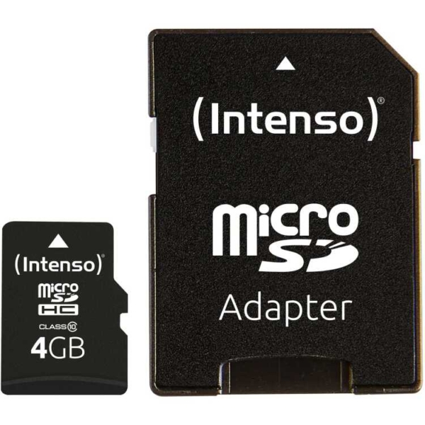 Intenso microSDHC 4GB Class 10 geheugenkaart