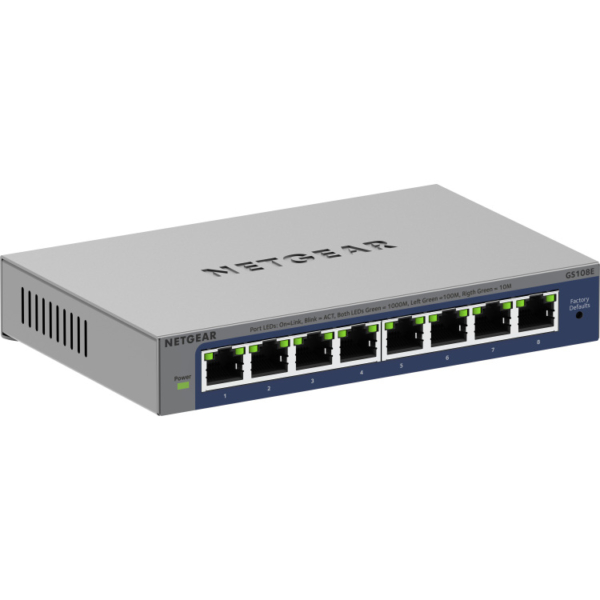 Netgear 8-poorts Gigabit Plus-switch (GS108E-400EUS)