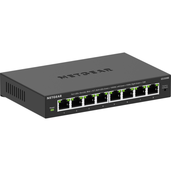 Netgear 8-poorts Gigabit Ethernet Plus-switch (GS308Ev4)