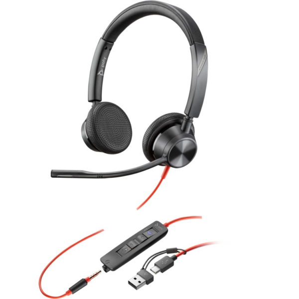 HP Poly Blackwire 3325 Stereo USB-C headset