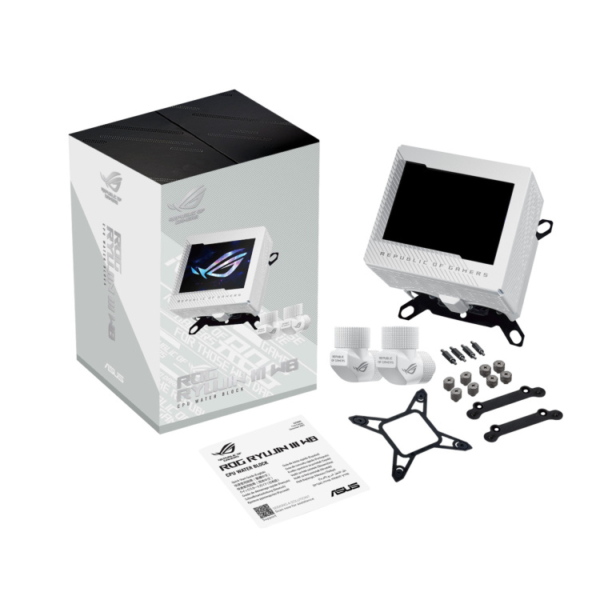 ASUS ROG Ryujin III WB White LCD CPU-waterblok waterkoeling