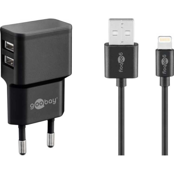 goobay Dual Apple Lightning Charger Set (12 W) oplader