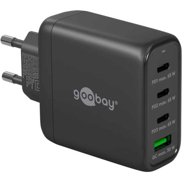 goobay USB-C PD GaN multipoort snellader (68 W) oplader