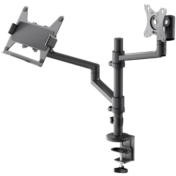 goobay Deluxe Monitor Mount met Laptop Arm, 17 tot 32 inch monitorarm