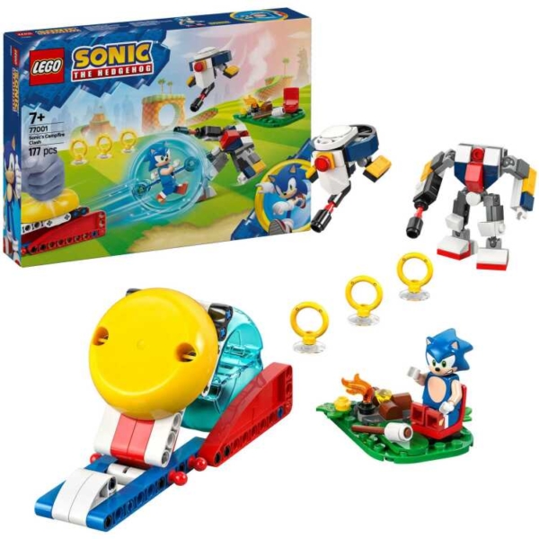 LEGO Sonic the Hedgehog - Sonics krachtmeting bij het kampvuur Constructiespeelgoed
