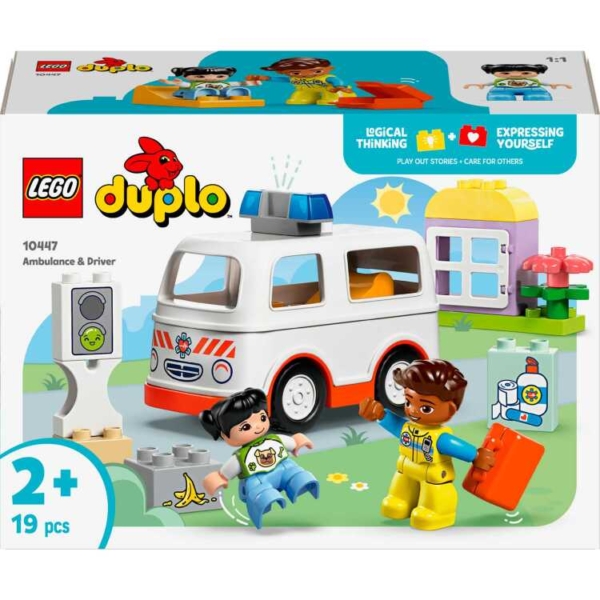 LEGO DUPLO - Ambulance met chauffeur Constructiespeelgoed