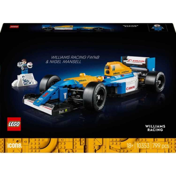 LEGO Icons - Williams Racing FW14B en Nigel Mansell Constructiespeelgoed