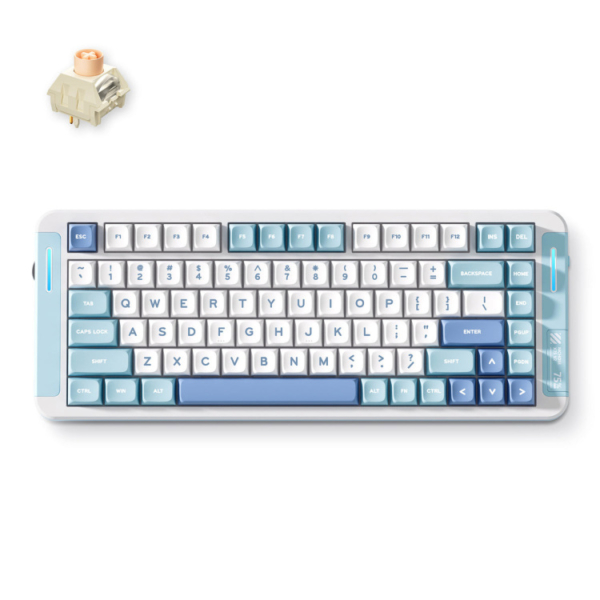 MCHOSE X75 V2 Blue Icy Creamsicle Custom Mechanical Keyboard toetsenbord