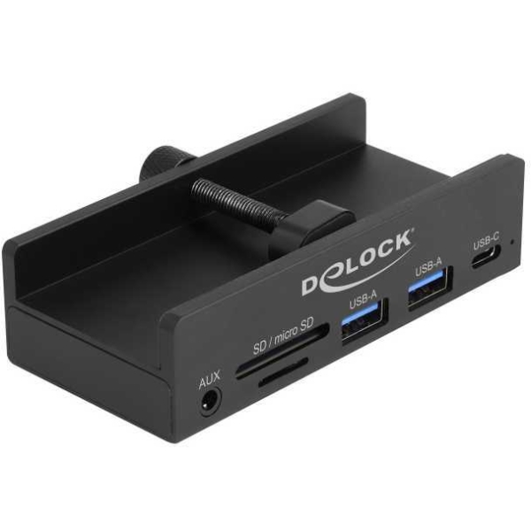 DeLOCK Externe 3-poort USB-hub met borgschroef