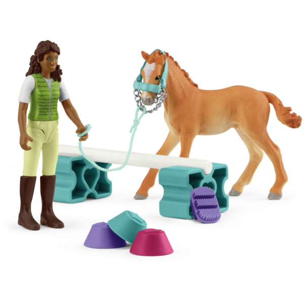Schleich Horse Club - Trainingsset voor veulens speelset