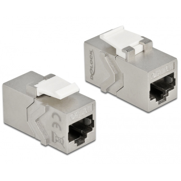 DeLOCK Keystone Module RJ45 jack to RJ45 jack Cat.6A