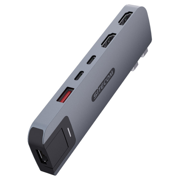 Sitecom 6-in-2 MacBook Pro Multiport Hub dockingstation