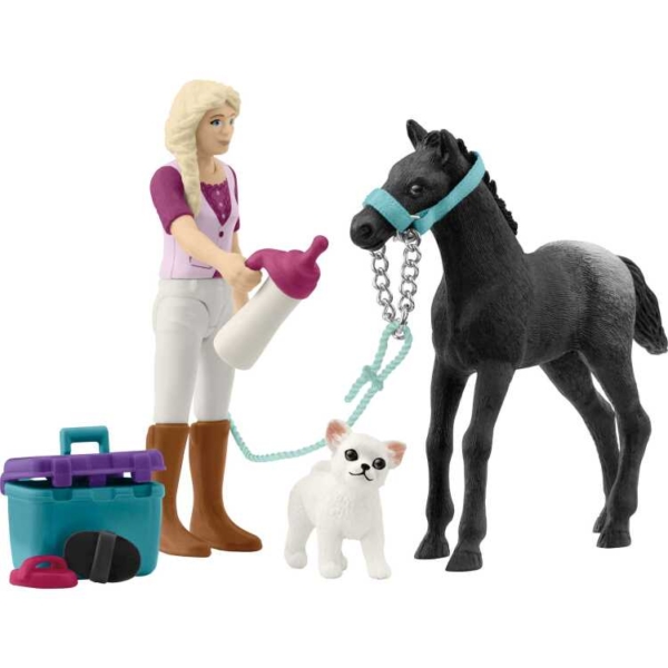 Schleich Horse Club - Verzorgingsset voor veulens speelset