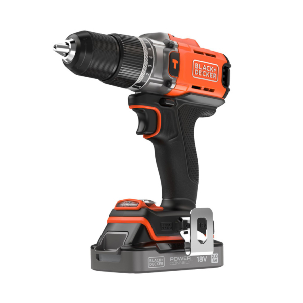 BLACK+DECKER 18V 2.0Ah Schroefklopboormachine