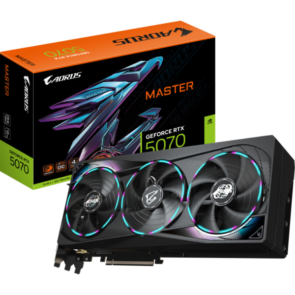 GIGABYTE AORUS GeForce RTX 5070 MASTER 12G grafische kaart