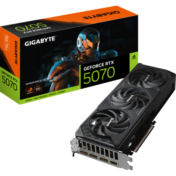 GIGABYTE GeForce RTX 5070 WINDFORCE OC SFF 12G grafische kaart