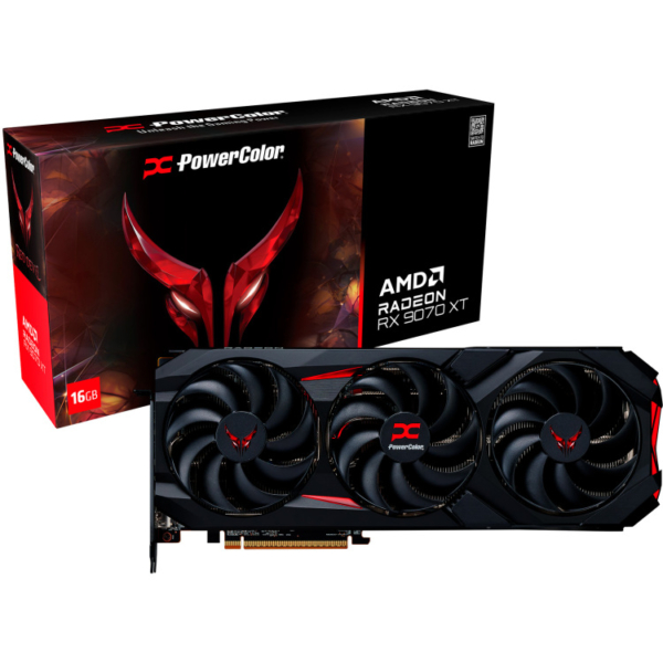 PowerColor Radeon RX 9070 XT Red Devil 16GB OC grafische kaart