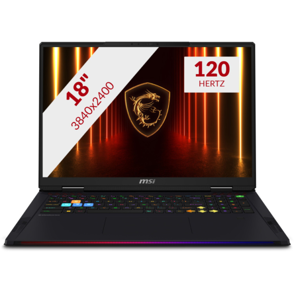 MSI Raider 18 HX AI A2XWJG-232NL 18'' Copilotplus gaming laptop