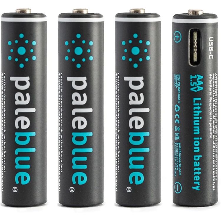 Paleblue AAA (USB-C) Oplaadbare batterij, 4 stuks