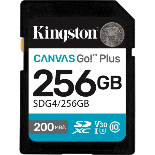 Kingston Canvas Go! Plus SDXC 256 GB geheugenkaart