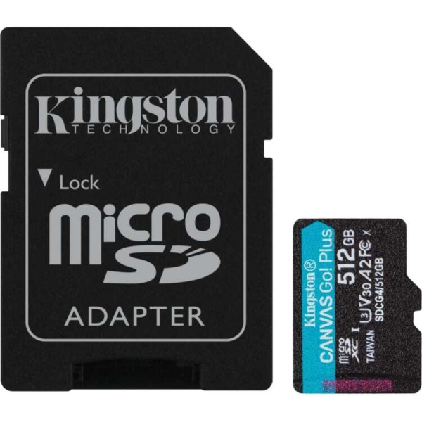 Kingston Canvas Go! Plus microSDXC 512 GB geheugenkaart