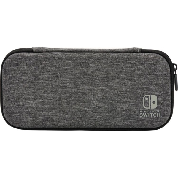 PowerA Slim Case for Nintendo Switch - OLED Model, Nintendo Switch or Nintendo Switch Lite - Charcoal tas