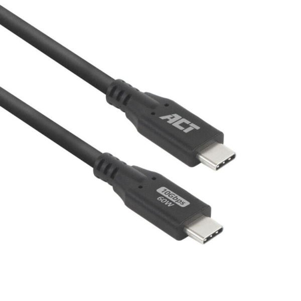 ACT Connectivity USB 3.0 10Gbps 60W USB Type-C kabel, 0,5 meter