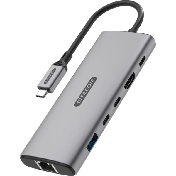 Sitecom 6 in 1 USB-C Power Delivery Multiport Adapter dockingstation