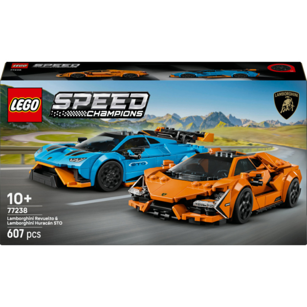 LEGO Speed Campions - Lamborghini Revuelto en Huracán STO Constructiespeelgoed