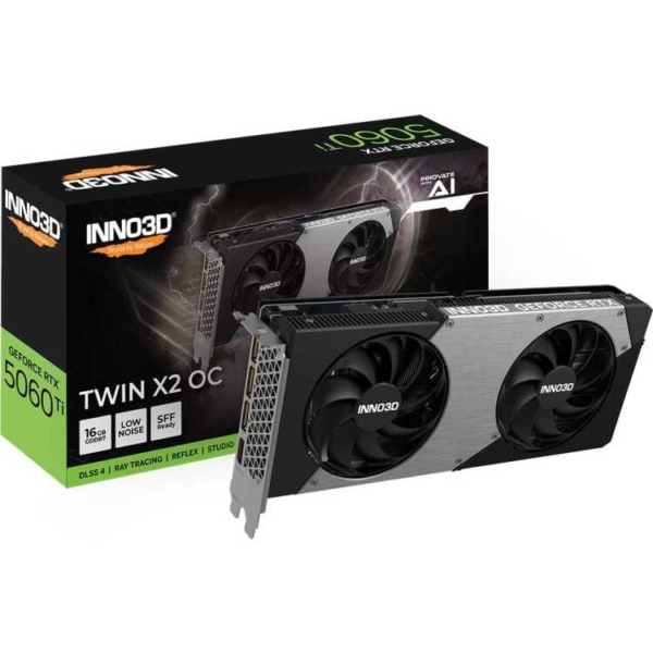 INNO3D GeForce RTX 5060 Ti TWIN X2 OC 16GB grafische kaart