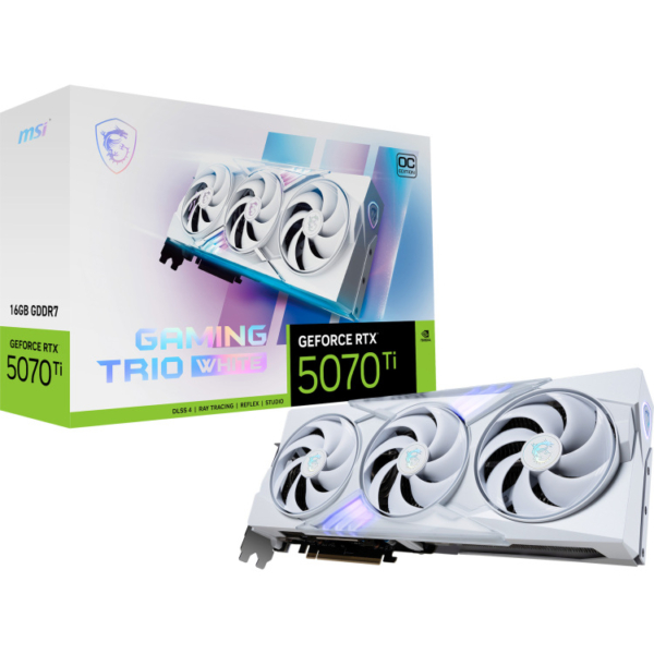 MSI GeForce RTX 5070 Ti GAMING TRIO OC WHITE grafische kaart