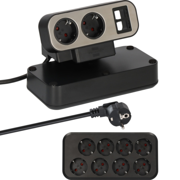 Brennenstuhl estilo Duplex stekkerdoos met schakelaar