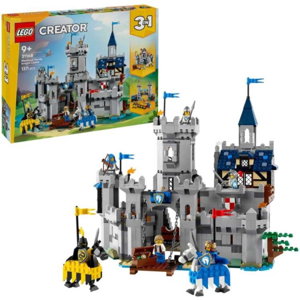 LEGO Creator 3-in-1 - Middeleeuws kasteel met ridders te paard Constructiespeelgoed