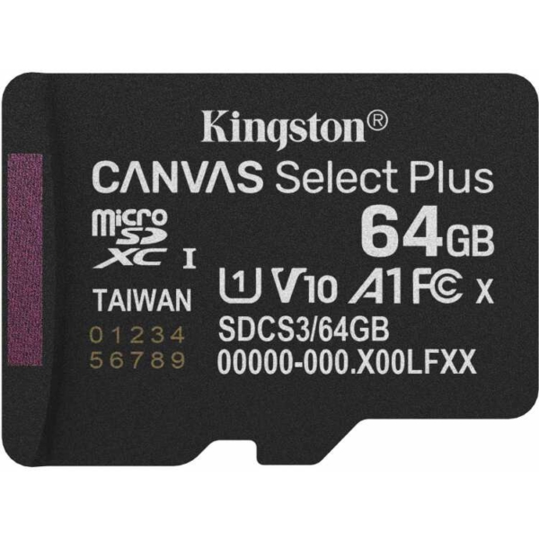 Kingston Canvas Select Plus 64 GB MicroSDXC geheugenkaart