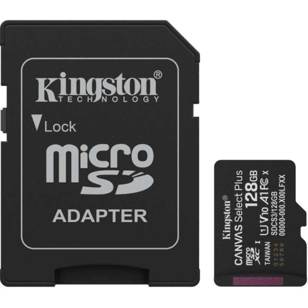 Kingston Canvas Select Plus 128 GB MicroSDXC geheugenkaart