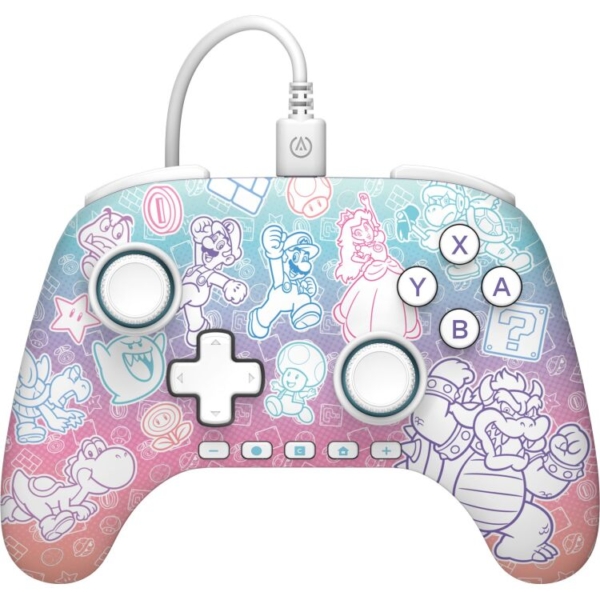 PowerA Advantage bedrade controller voor Nintendo Switch 2 - Mushroom Kingdom gamepad