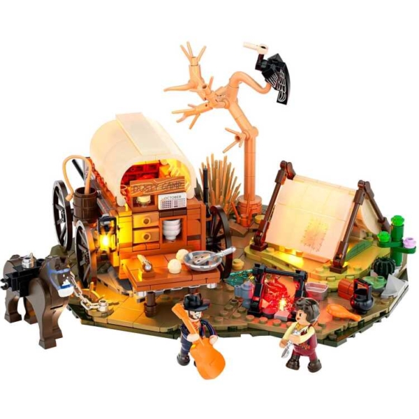 Lumibricks The Old West - Cowboy Camp Constructiespeelgoed