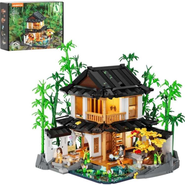 Lumibricks Retro House - Bamboo House Constructiespeelgoed