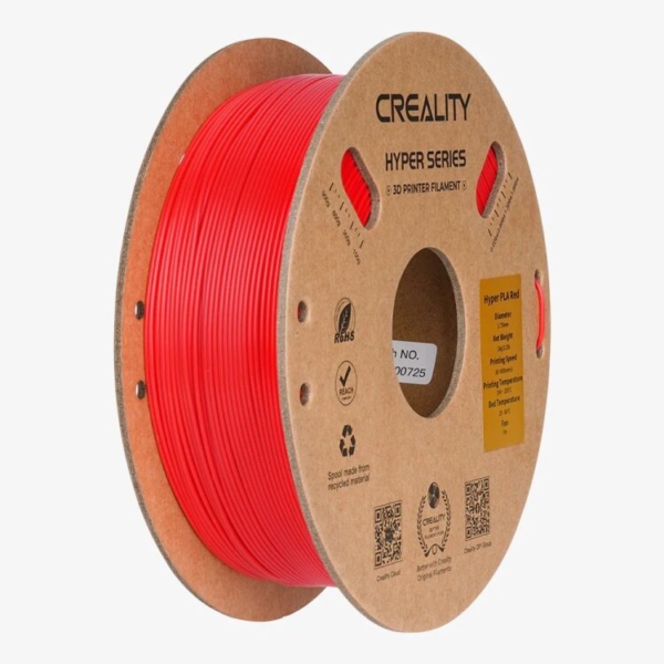 Creality Hyper 1.75mm PLA 3D Printing Filament Rood, 1kg 3d-filament