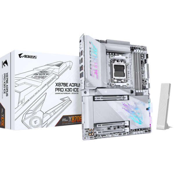 GIGABYTE X870E AORUS PRO X3D ICE moederbord