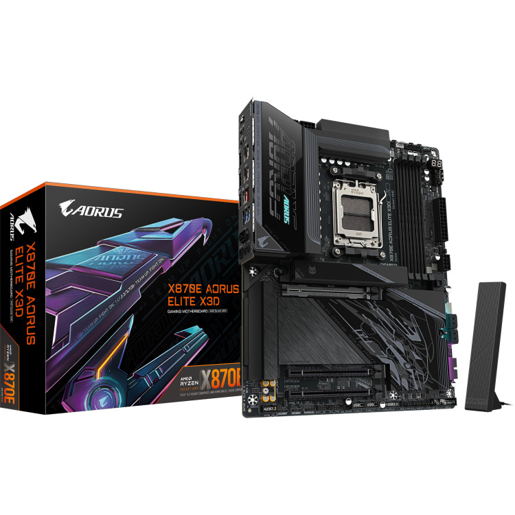 GIGABYTE X870E AORUS ELITE X3D moederbord